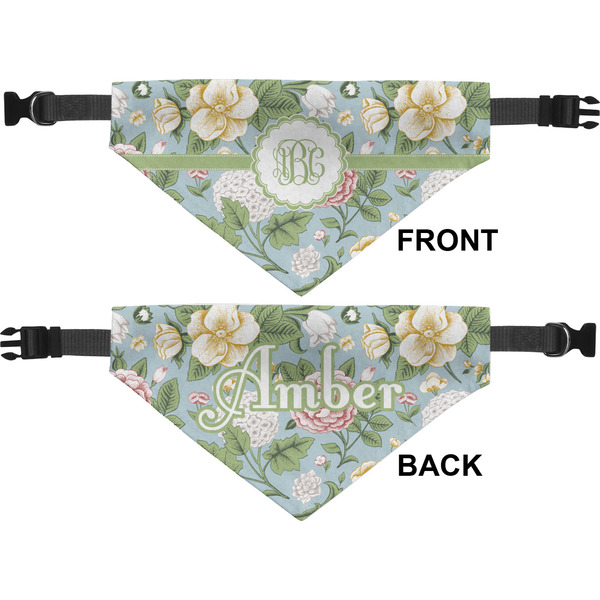 Vintage Floral Medium Dog Bandana Approval