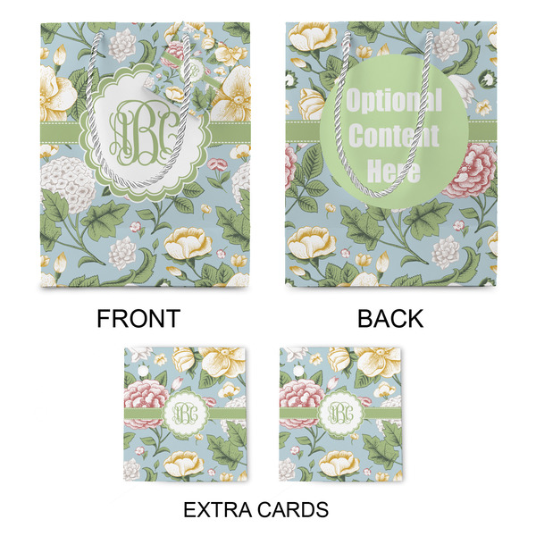 Vintage Floral Medium Gift Bag - Approval