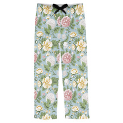 Vintage Floral Mens Pajama Pants - XL