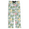 Vintage Floral Mens Pajama Pants - Flat