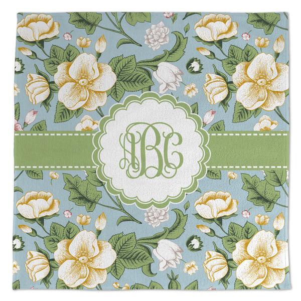 Custom Vintage Floral Microfiber Dish Towel (Personalized)