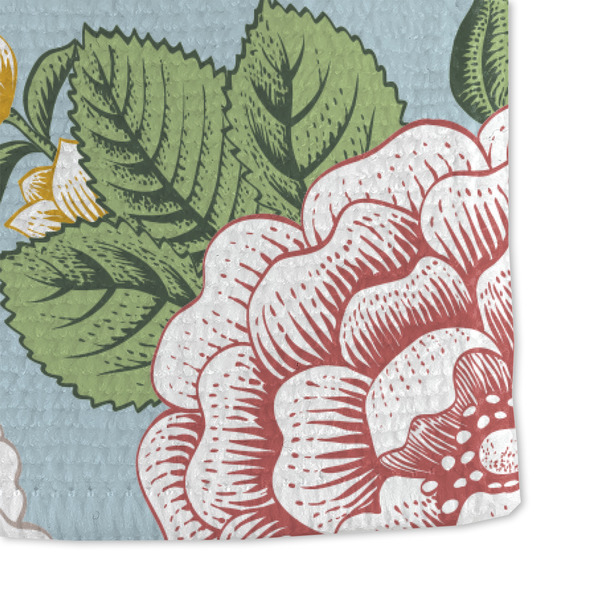 Vintage Floral Microfiber Dish Towel - DETAIL