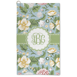 Vintage Floral Microfiber Golf Towel (Personalized)