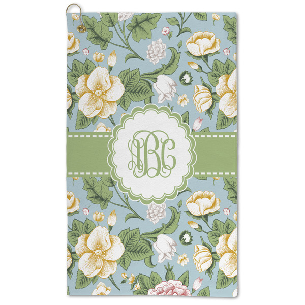 Custom Vintage Floral Microfiber Golf Towel (Personalized)