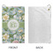 Vintage Floral Microfiber Golf Towels - Small - APPROVAL