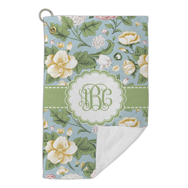 Vintage Floral Microfiber Golf Towels Small - FRONT FOLDED