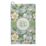 Vintage Floral Microfiber Golf Towel - Small (Personalized)