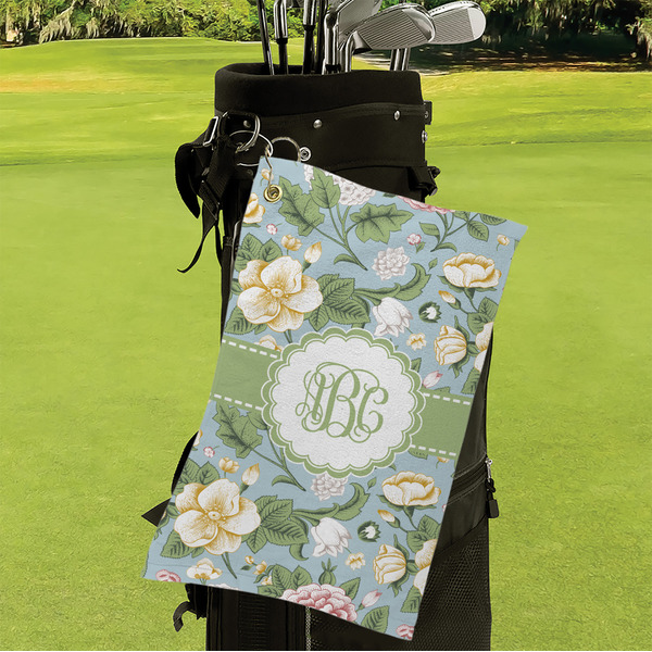 Vintage Floral Microfiber Golf Towels - Small - LIFESTYLE
