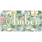 Vintage Floral Personalized Mini License Plate