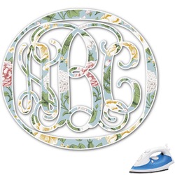 Vintage Floral Monogram Iron On Transfer (Personalized)