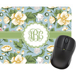 Vintage Floral Rectangular Mouse Pad (Personalized)