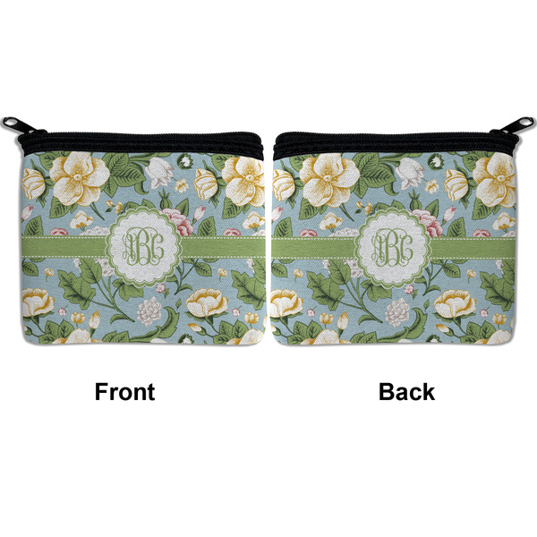 Vintage Floral Neoprene Coin Purse - Front & Back (APPROVAL)