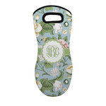 Vintage Floral Neoprene Oven Mitt w/ Monograms