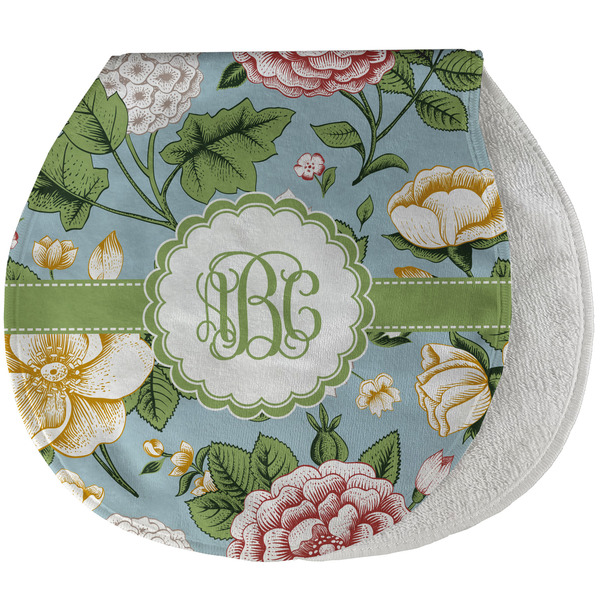 Vintage Floral New Baby Burp Folded