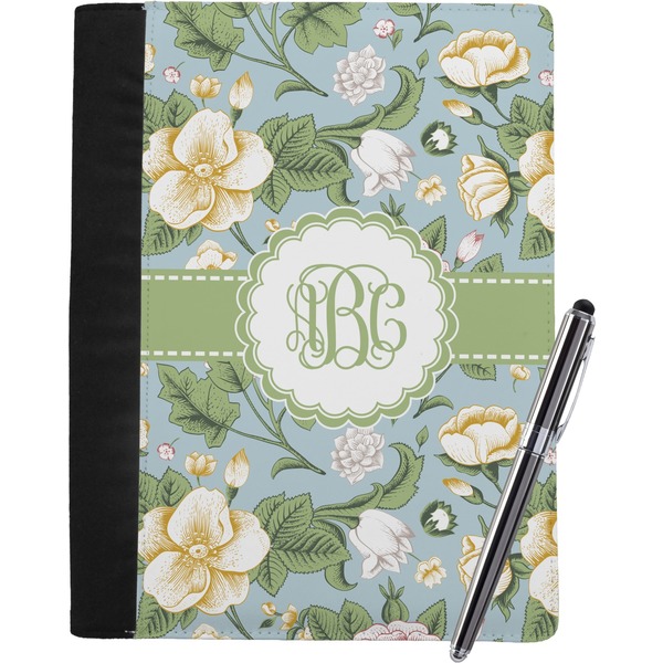 Vintage Floral Notebook Padfolio