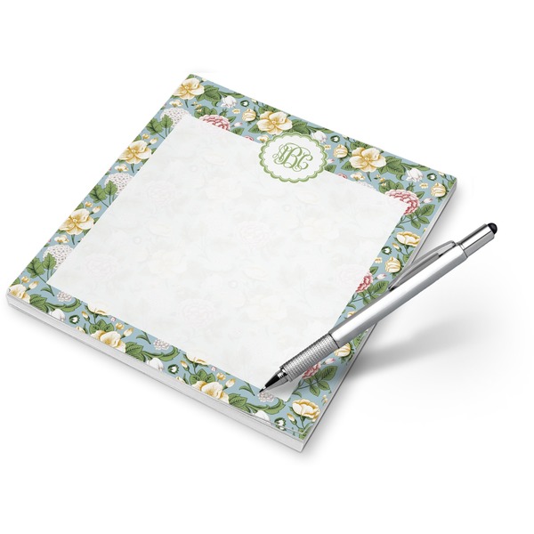 Custom Vintage Floral Notepad (Personalized)