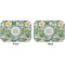 Vintage Floral Octagon Placemat - Double Print Front and Back