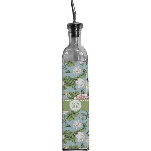 Custom Vintage Floral Oil Dispenser Bottle (Personalized)
