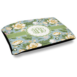 Vintage Floral Outdoor Dog Bed - Large (Personalized)
