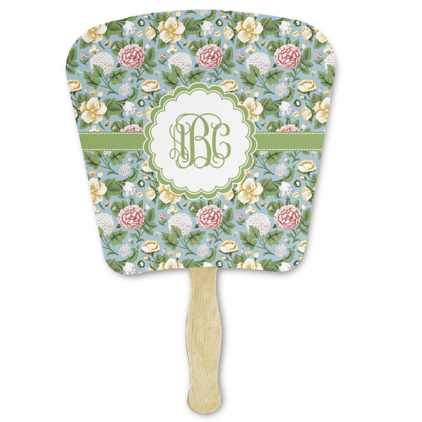Custom Vintage Floral Paper Fan (Personalized)