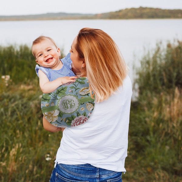 Vintage Floral Peanut Shaped Burp - Lifestyle
