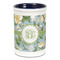 Vintage Floral Ceramic Pencil Holders - Blue