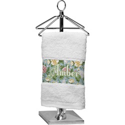 Vintage Floral Cotton Finger Tip Towel (Personalized)