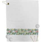 Vintage Floral Golf Bag Towel (Personalized)