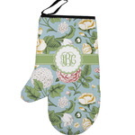 Vintage Floral Left Oven Mitt (Personalized)