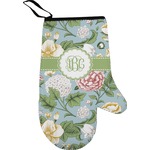 Vintage Floral Right Oven Mitt (Personalized)