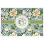 Vintage Floral Laminated Placemat w/ Monogram
