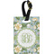 Vintage Floral Personalized Rectangular Luggage Tag