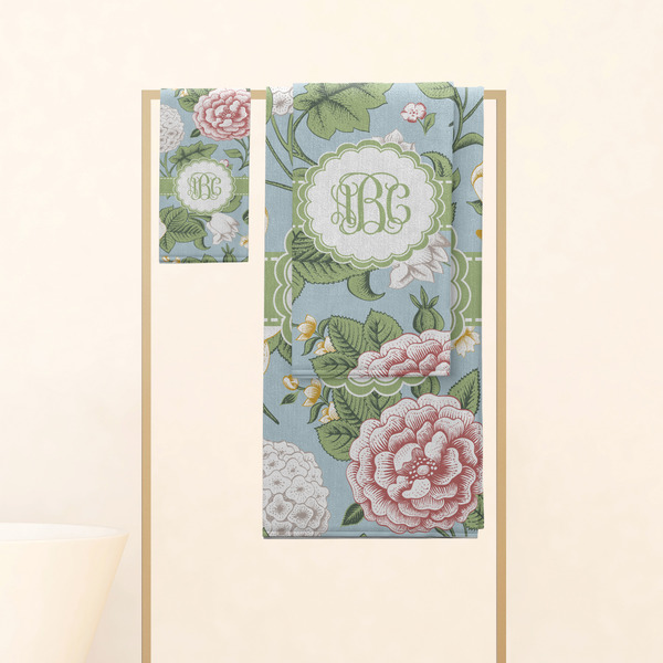 Vintage Floral Personalized Towel Set