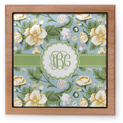 Vintage Floral Pet Urn w/ Monogram