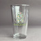 Vintage Floral Pint Glass - Two Content - Front/Main