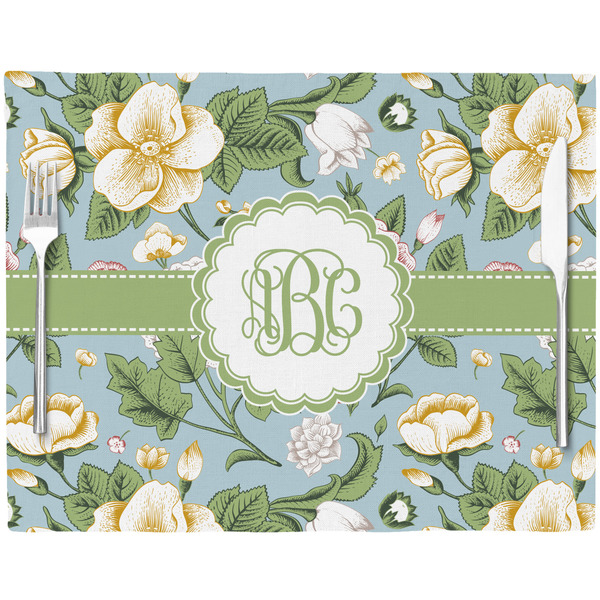 Vintage Floral Placemat with Props
