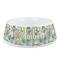 Vintage Floral Plastic Dog Bowl - Medium (Personalized)