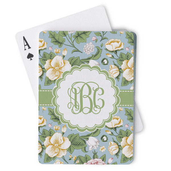 Custom Vintage Floral Playing Cards (Personalized)
