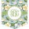 Vintage Floral Iron On Faux Pocket (Personalized)
