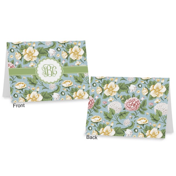 Vintage Floral Postcard - Front and Back