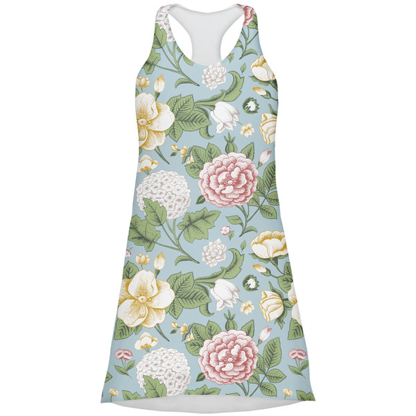 Custom Vintage Floral Racerback Dress - Large