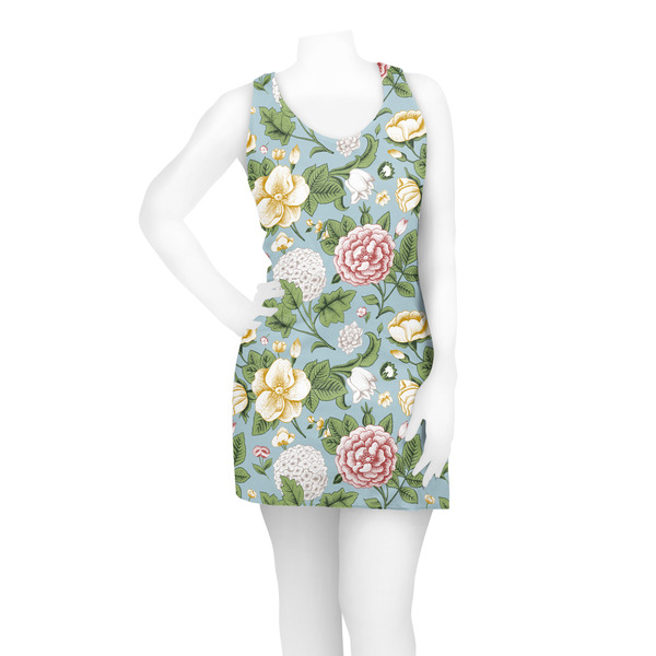 Vintage Floral Racerback Dress - On Model - Front