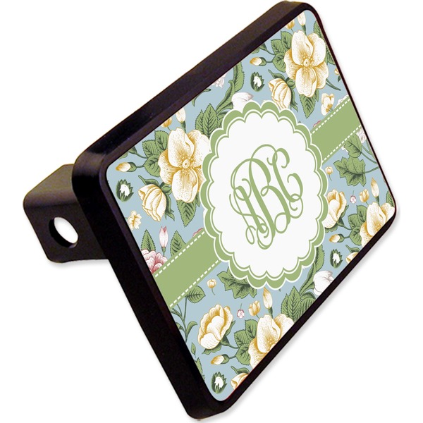 Custom Vintage Floral Rectangular Trailer Hitch Cover - 2" (Personalized)