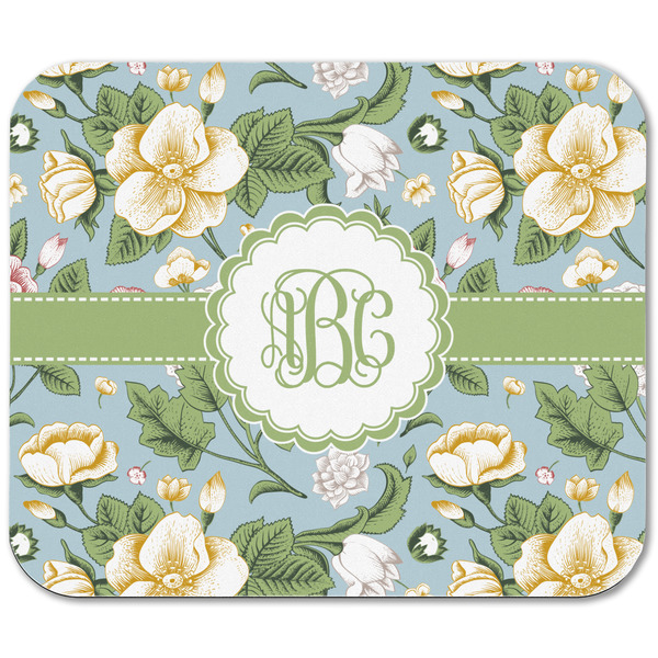 Vintage Floral Rectangular Mouse Pad - APPROVAL