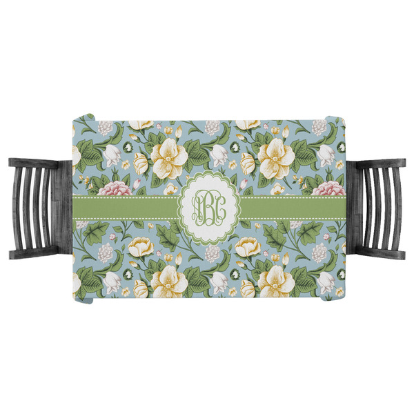 Custom Vintage Floral Tablecloth - 58"x58" (Personalized)