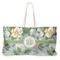 Vintage Floral Large Tote Bag with Rope Handles (Personalized)