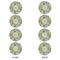 Vintage Floral Round Linen Placemats - APPROVAL Set of 4 (double sided)