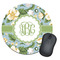Vintage Floral Round Mouse Pad