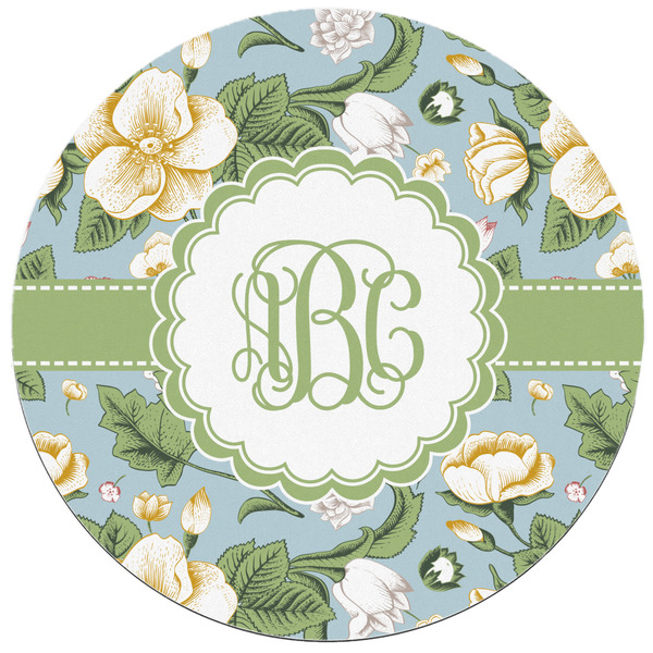Vintage Floral Round Mousepad - APPROVAL
