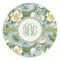 Vintage Floral Round Stone Trivet (Personalized)